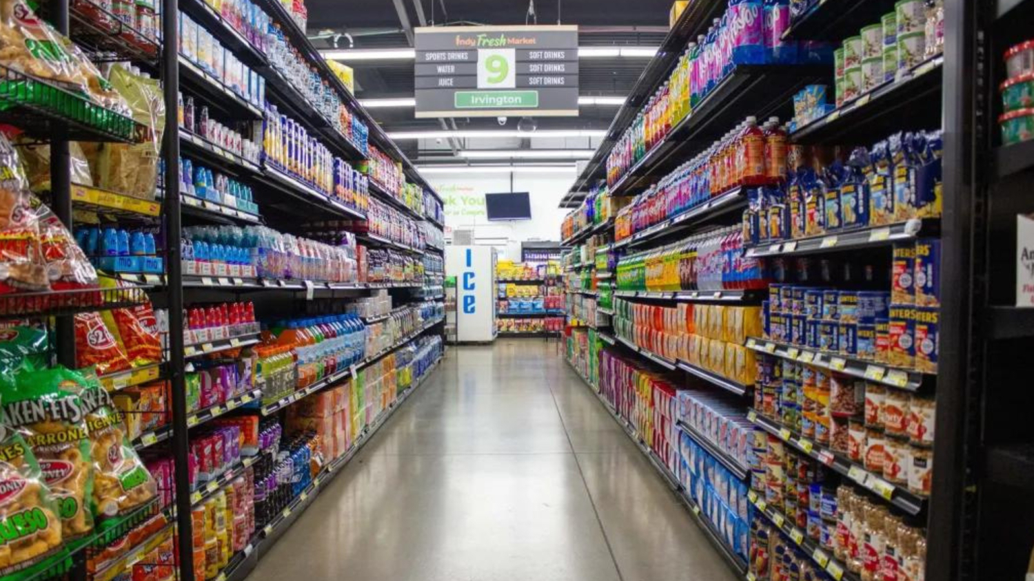 Retail store shelves